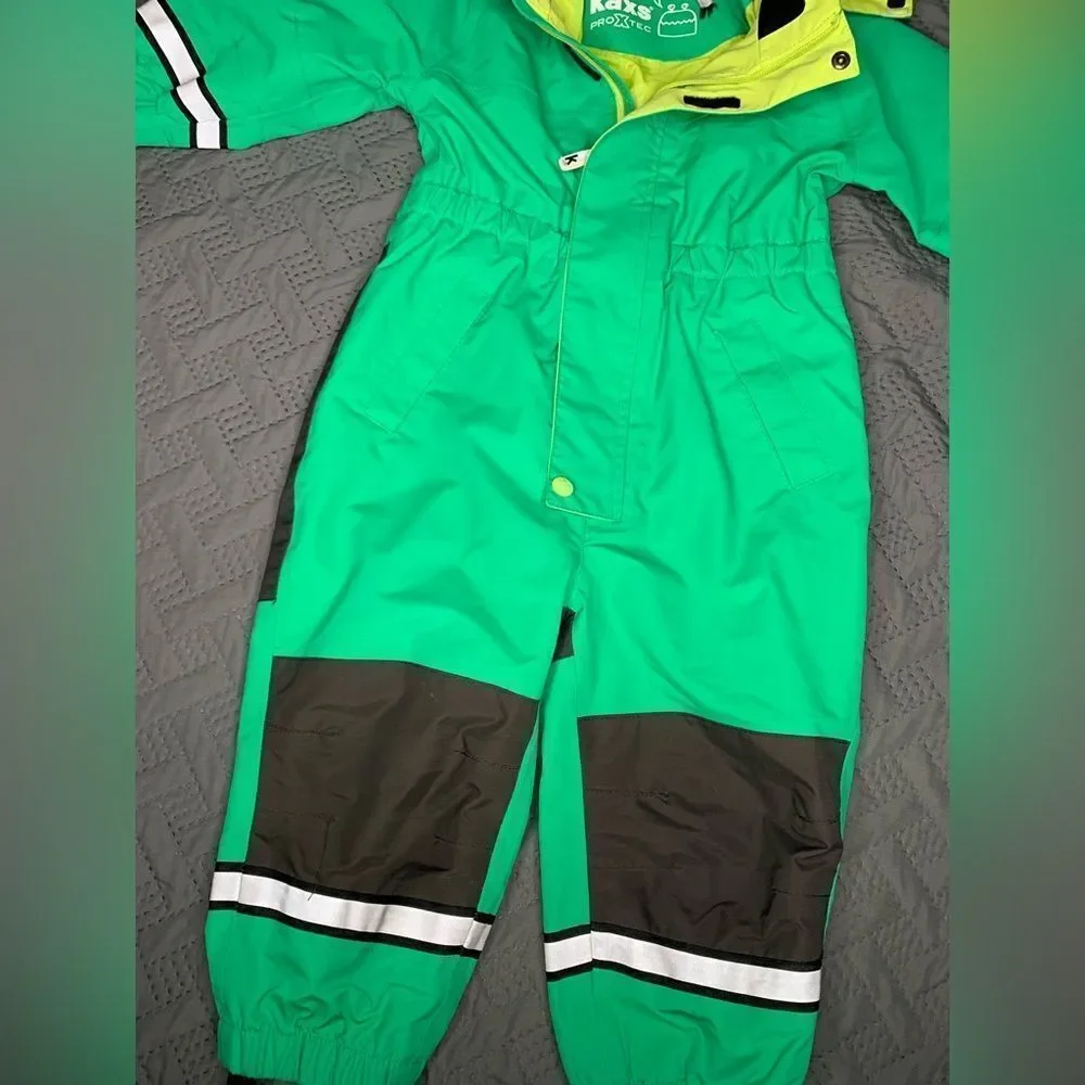 Kaxs Lime Green and Black Rain/Snow suit